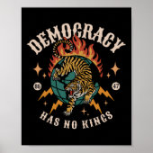 Poster La démocratie n'a pas de roi 8647 Anti Trump Ameri (Devant)