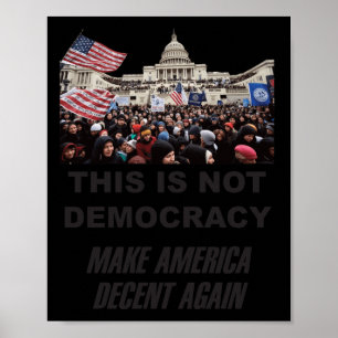 Poster La démocratie n'est pas là