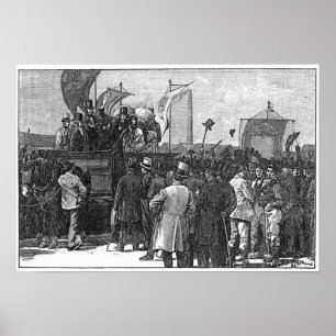 Poster La démonstration de Chartist sur Kennington