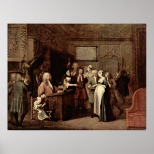 Poster La dénonciation par William Hogarth