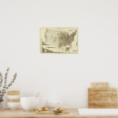 Poster la densité de population des comtés (Cuisine)