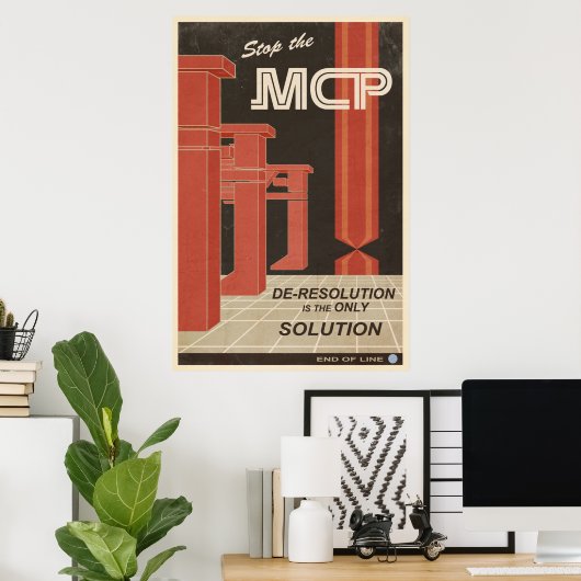 Poster La Deresolution est la seule solution (Bureau à domicile)