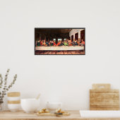 Poster La Dernière Cène de Léonard recrée (Cuisine)