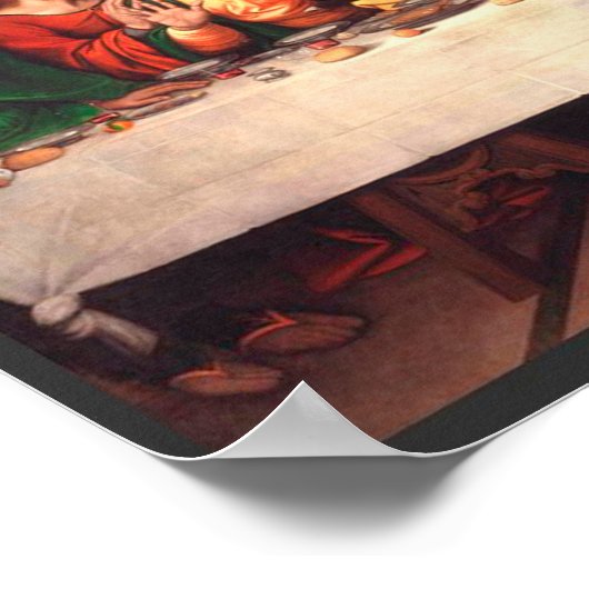 Poster La Dernière Cène de Léonard recrée (Coin)