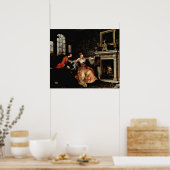 Poster La Dernière prise de la dame. par William Hogarth (Cuisine)