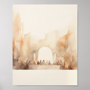 Poster La Dernière soupe - Digital Watercolor Christian A