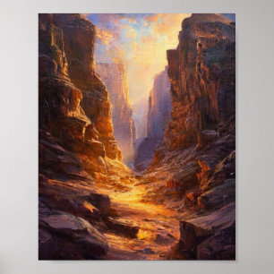 Poster La descente du soleil au cœur de l'ancien