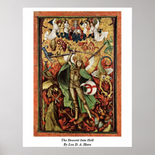 Poster La Descente En Enfer Par Leu D. A. Hans