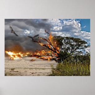 Poster La destruction de notre terre