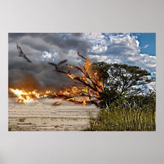 Poster La destruction de notre terre (Devant)