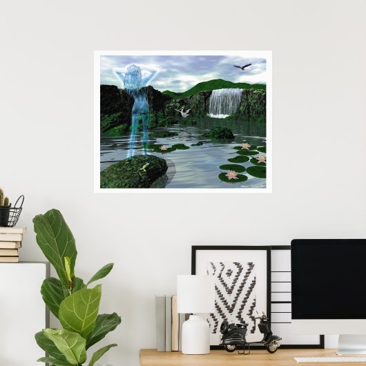 Poster La Deva sur l'eau (Bureau à domicile)