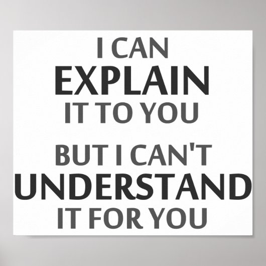 Poster La devise de l'ingénieur ne peut pas la comprendre (Devant)