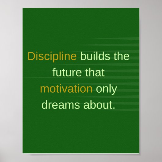Poster La Discipline Construit l'Avenir (Devant)