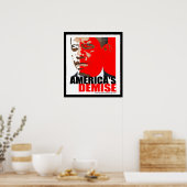 Poster "La disparition de l'Amérique" (Cuisine)