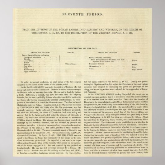 Poster La dissolution de l'Empire occidental 476 ap. (Devant)