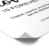 Poster La distance est l'amour temporaire est un signe po (Coin)