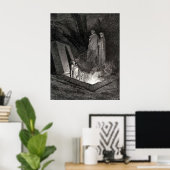 Poster La Divine Comédie Gustave Dore Dante Woodcut illus (Bureau à domicile)