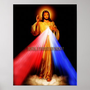 Poster La Divine Miséricorde Image Dévotionnelle.