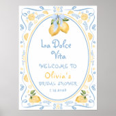 Poster La Dolce Vita Italienne Citron Fête des mariées Bi (Devant)