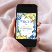 Poster La Dolce Vita Méditerranée Citron italien Annivers