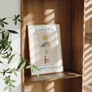 Poster La Dolce Vita sous le soleil italien