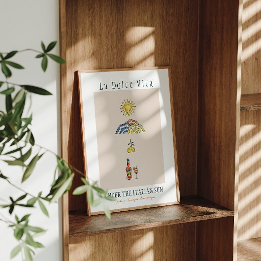 Poster La Dolce Vita sous le soleil italien