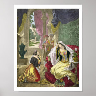 Poster La domestique hébrée captive qui attendait sur le 