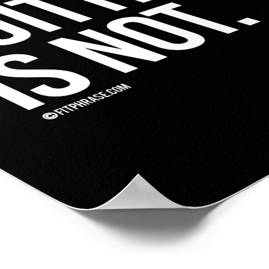 Poster La douleur est acceptable Quitter n'est pas - Form (Coin)