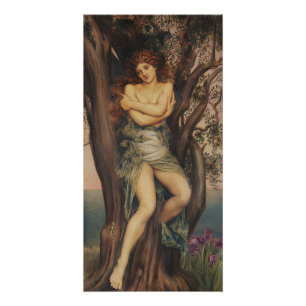 Poster La Dryade (Nymphe de l'Arbre) (par Evelyn De Morga