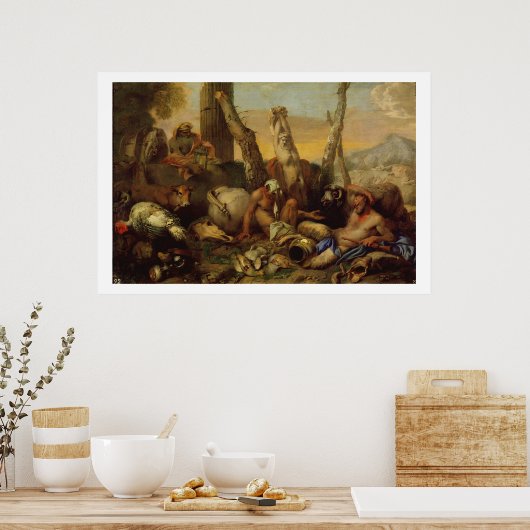 Poster La fable de Diogenes, à la recherche d'une lantern (Cuisine)