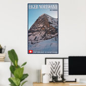 Poster La face nord de l'Eiger (Bureau à domicile)
