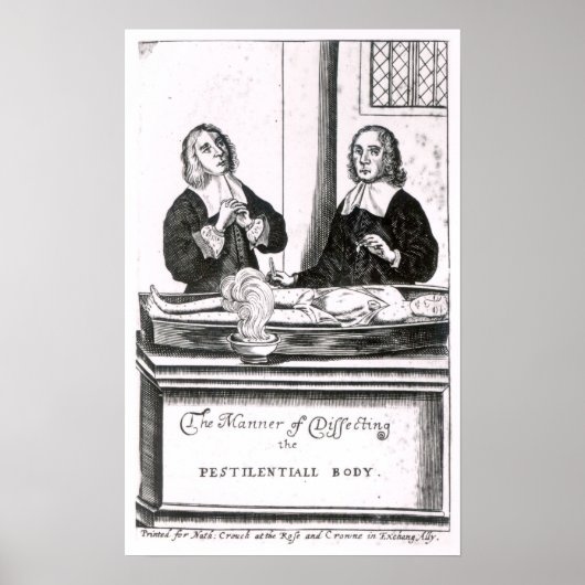 Poster La façon de disséquer le corps péestilentiel (Devant)