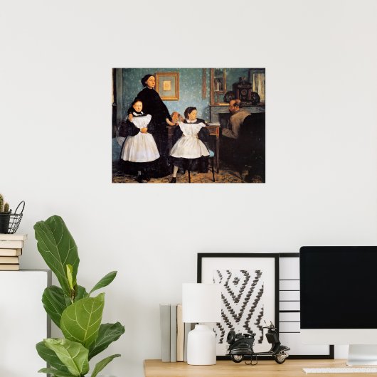 Poster La famille Bellelli par Edgar Degas, (Bureau à domicile)