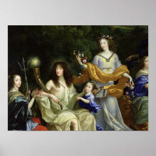 Poster La famille de Louis XIV 1670 (Devant)