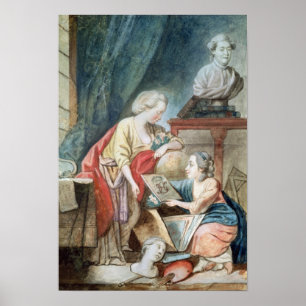 Poster La famille de Necker en 1780
