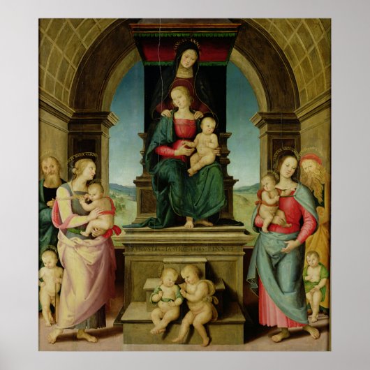 Poster La famille de Sainte-Anne, c.1507 (Devant)