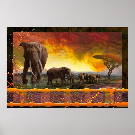 Poster La famille des éléphants "Les liens qui font Crava (Devant)