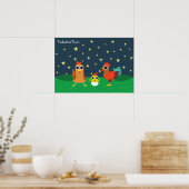 Poster La famille du poulet la nuit (Cuisine)