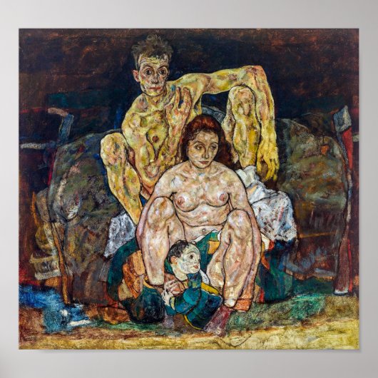 Poster La famille | Egon Schiele | (Devant)