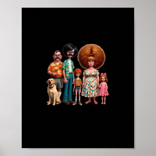 Poster La Famille Est Comme Fudge Funny Sticker Citation (Devant)