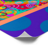 Poster La Famille Est Tout Floral Rose Inspirant (Coin)