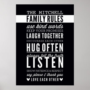 Posters Affiches Citations Famille Zazzle Be