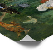 Poster La famille Monet dans son jardin | Édouard Manet (Coin)