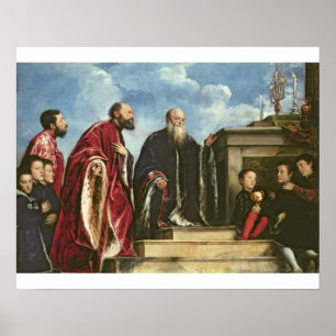 Poster La famille Vendramin, 1543-47 (huile sur toile)