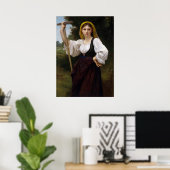Poster La Faneuse par William-Adolphe Bouguereau (Bureau à domicile)