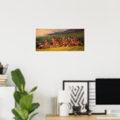 Poster La Farge - Chefs Et Interprètes En Danse De Guerre (Bureau à domicile)