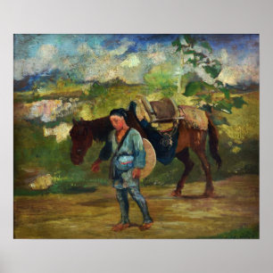 Poster La Farge - Jeune paysanne japonaise