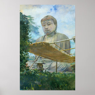 Poster La Farge - La Grande Statue du Bouddha Amida à Ka…