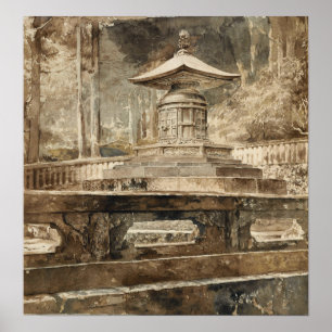 Poster La Farge - La Tombe D'Ieyasu Tokugawa