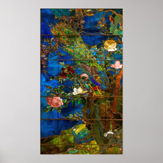 Poster La Farge - Paons (Devant)